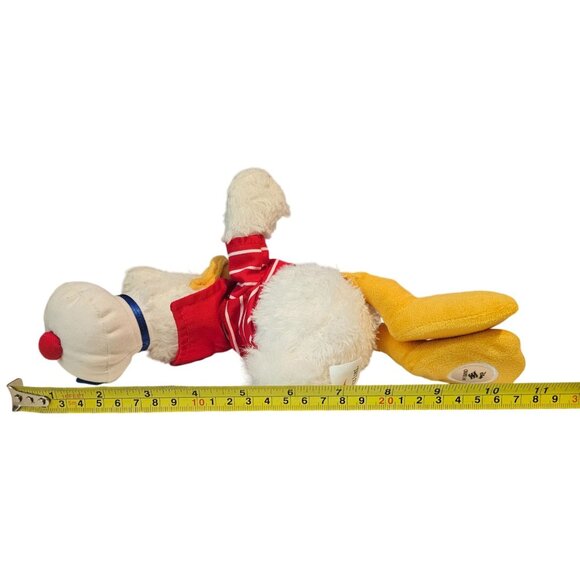 Disney Cruise Line Donald Duck 11” Plush Toy Sailor Red White Striped Shirt - Picture 2 of 8